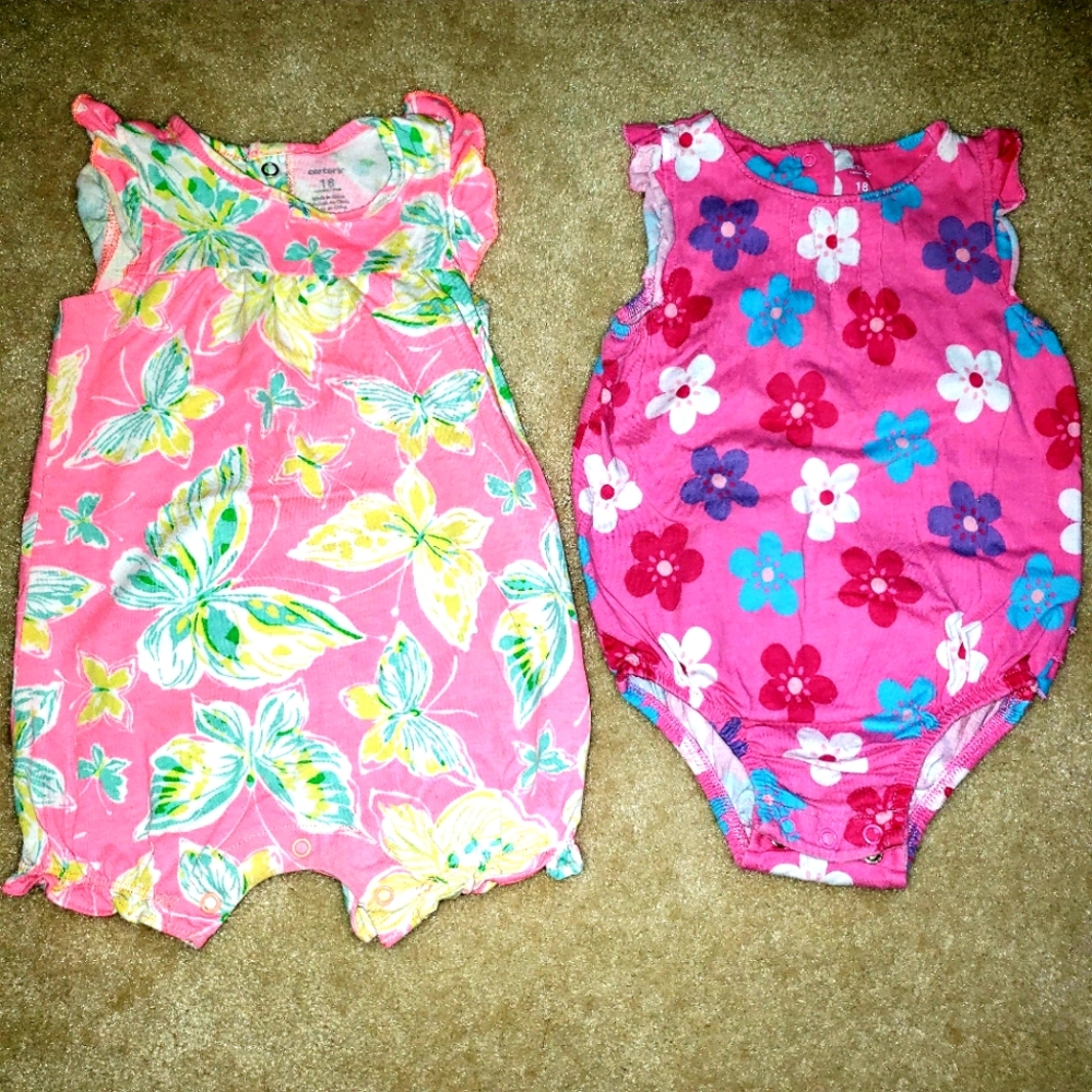 Carter's 2pc girl romper bundle